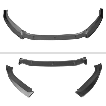2017-2018 Audi A4/S4 Matte Black 3PC Front Bumper Lip Splitter Kit
