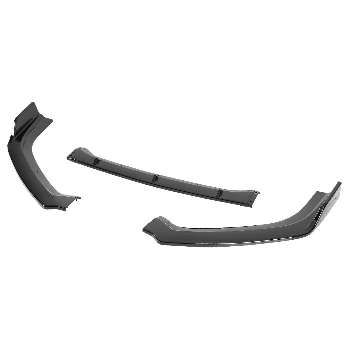 2019-2020 Nissan Altima Sedan Glossy Black Polypropylene 3PC Bumper Lip