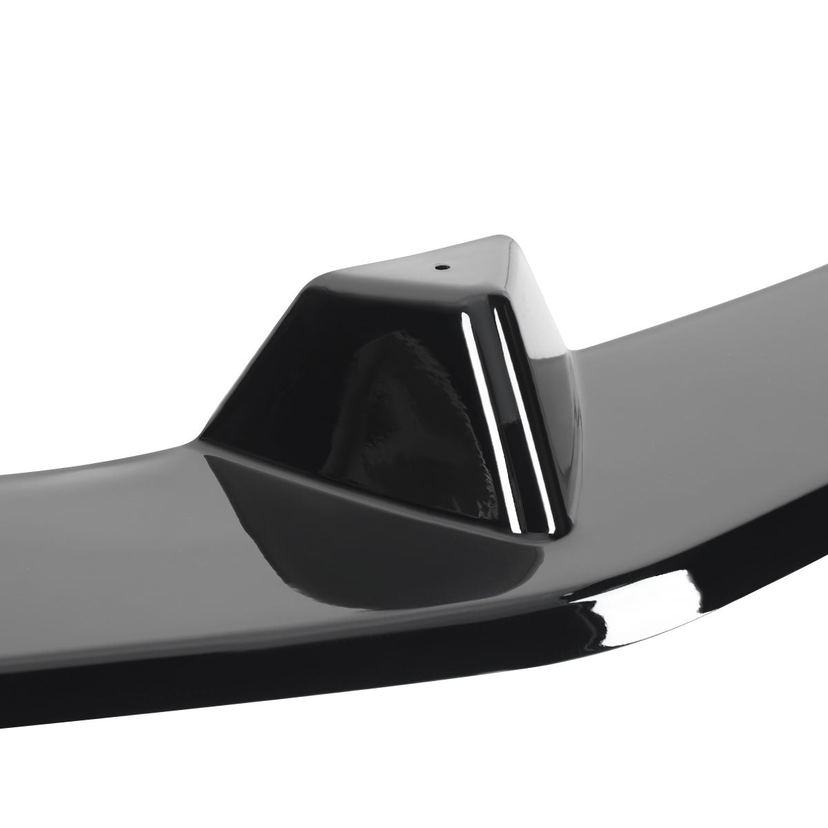 2012-2014 Mercedes Benz W204 C Class Glossy Black 3PC Front Bumper Lip Splitter Kit