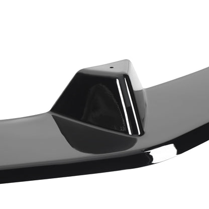 2012-2014 Mercedes Benz W204 C Class Glossy Black 3PC Front Bumper Lip Splitter Kit