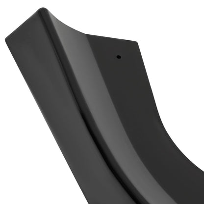 2012-2014 Mercedes Benz W204 C Class Glossy Black 3PC Front Bumper Lip Splitter Kit