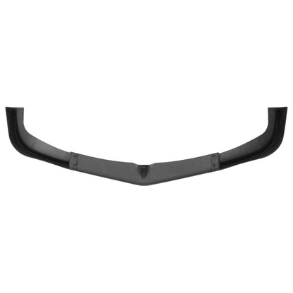 2012-2014 Mercedes Benz W204 C Class Glossy Black 3PC Front Bumper Lip Splitter Kit