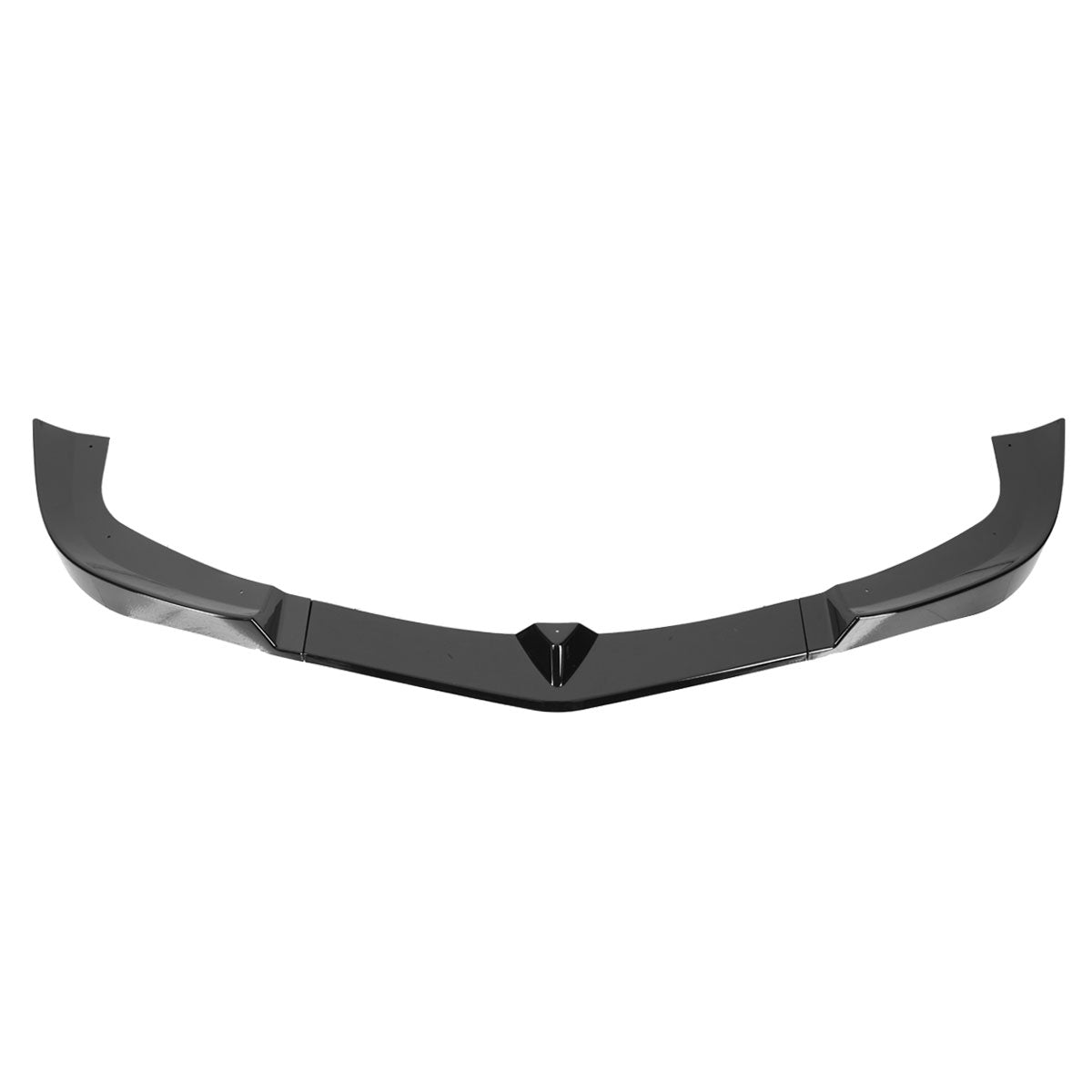 2012-2014 Mercedes Benz W204 C Class Glossy Black 3PC Front Bumper Lip Splitter Kit