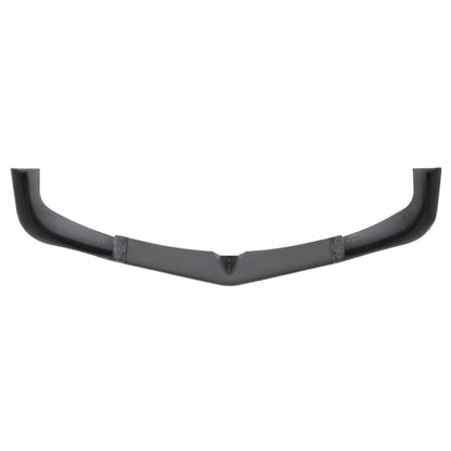 2012-2014 Mercedes Benz W204  C ClassGlossy Black/Red Trim 3PC Front Bumper Lip Splitter Kit