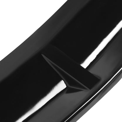 2015-2018 Mercedes Benz W205 C Class Glossy Black Polypropylene 3PC Bumper Lip