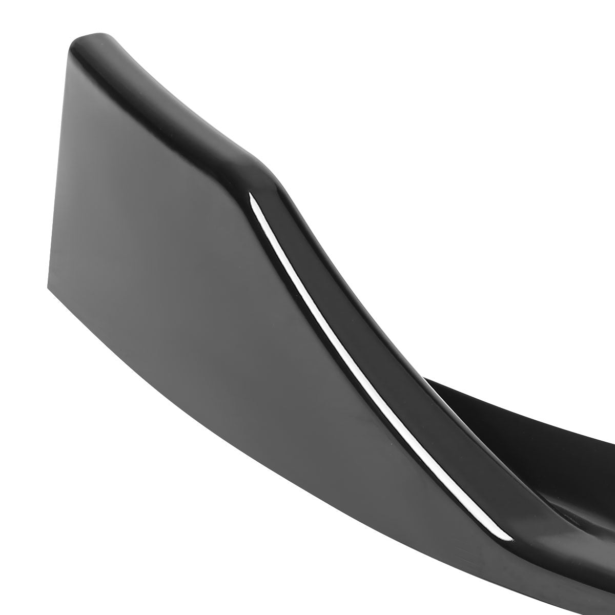 2015-2018 Mercedes Benz W205 C Class Glossy Black Polypropylene 3PC Bumper Lip