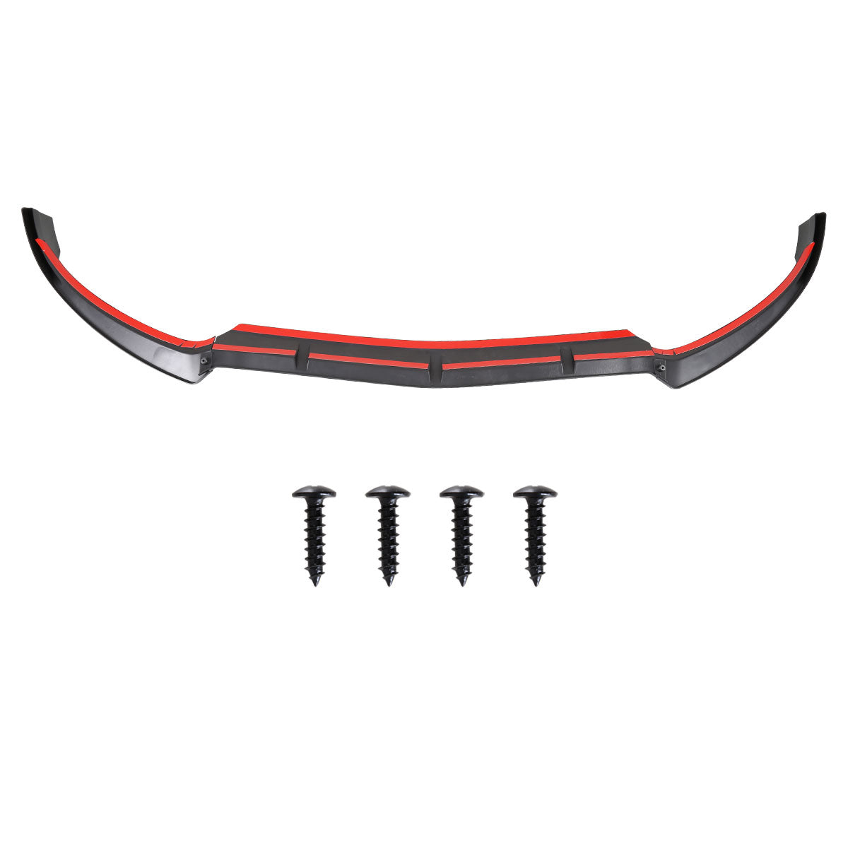 2015-2018 Mercedes Benz W205 C Class Glossy Black Polypropylene 3PC Bumper Lip