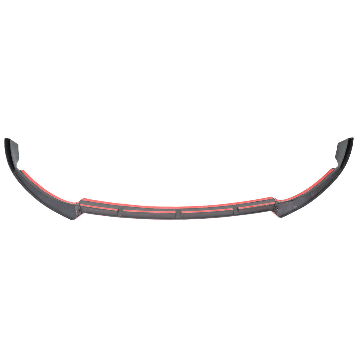 2019-2021 Mercedes Benz W205 C Class Glossy Black/Red Trim 3PC Front Bumper Lip Splitter Kit