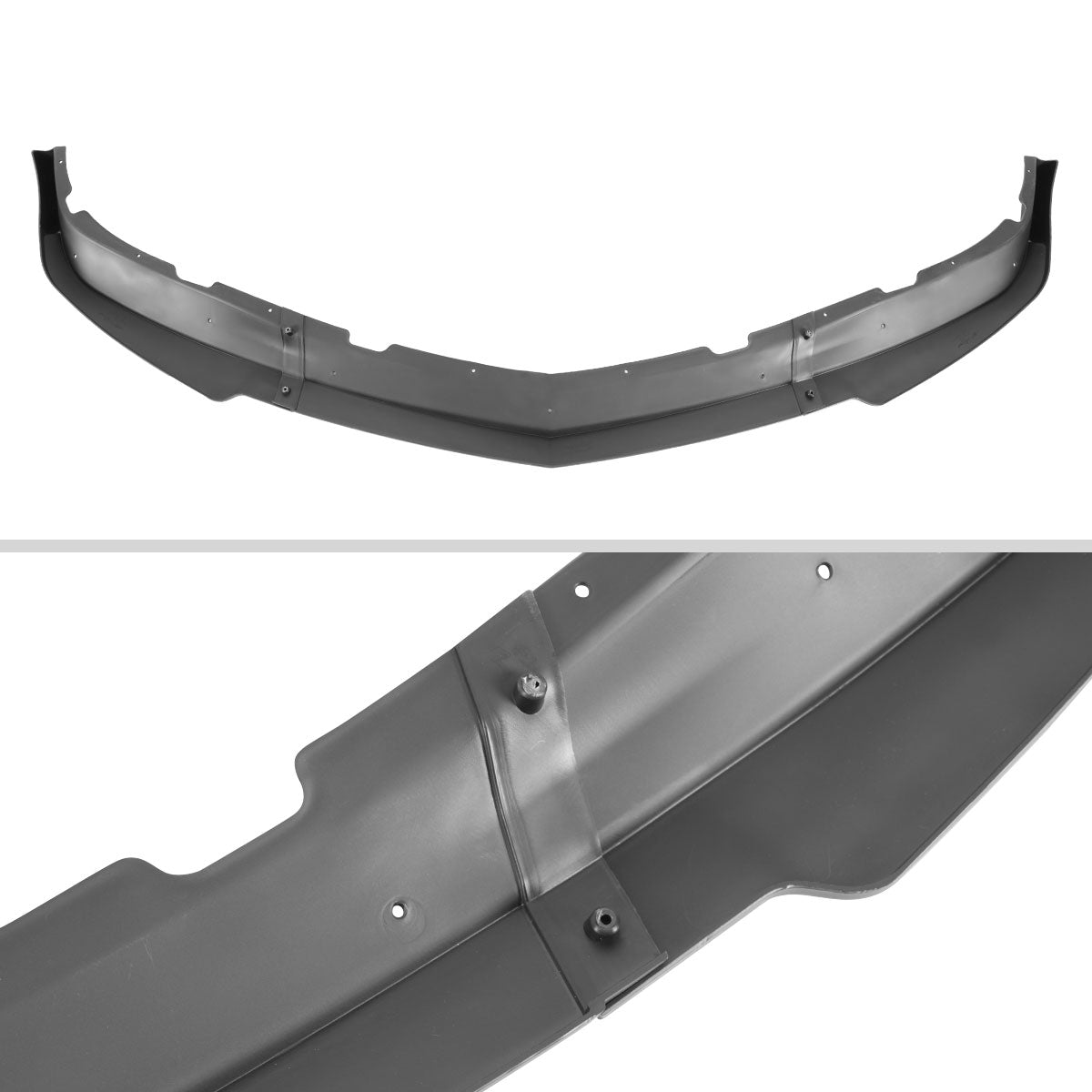 2011-2014 Dodge Charger Glossy Black 3PC Front Bumper Lip Splitter Kit