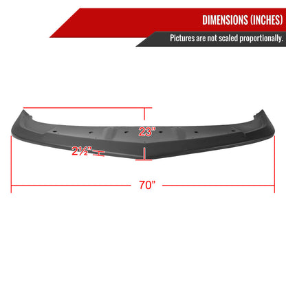 2014-2015 Chevrolet Camaro Black Polypropylene A Style Bumper Lip
