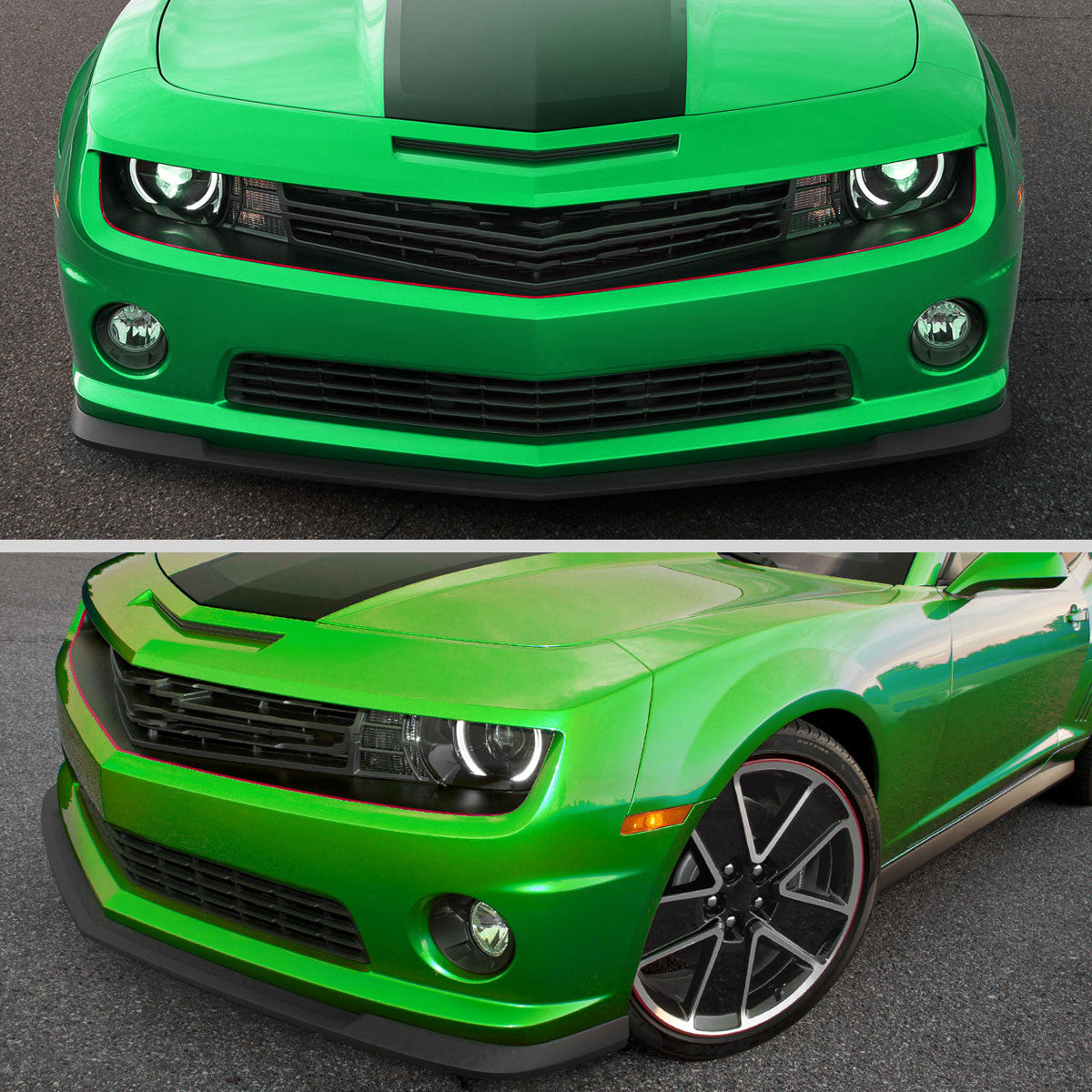 2014-2015 Chevrolet Camaro Black Polypropylene A Style Bumper Lip