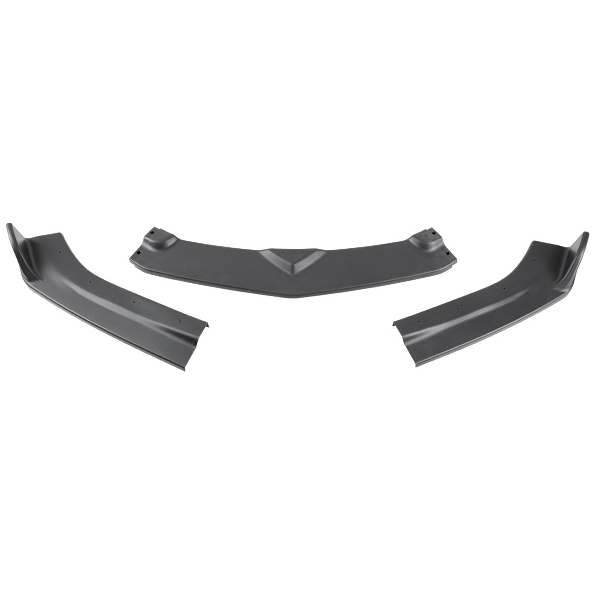 2016-2018 Chevrolet Camaro Matte Black Polypropylene 3PC Front Bumper Lip Set