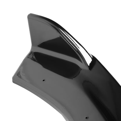 2016-2018 Chevrolet Camaro Glossy Black Polypropylene 3PC Front Bumper Lip Set