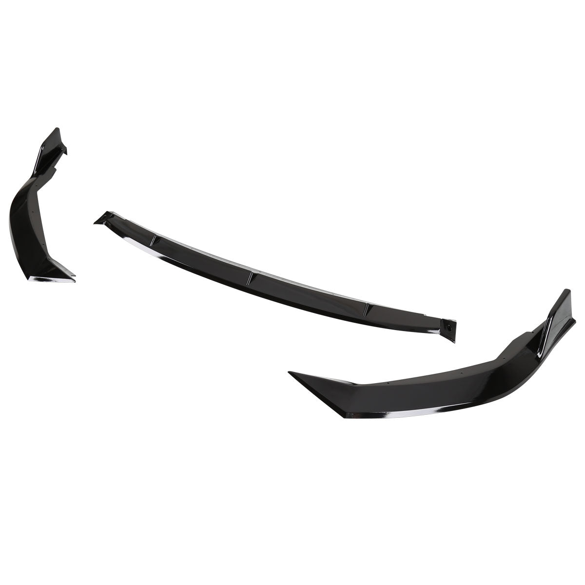 2019-2020 Toyota Corolla Sedan Glossy Black Polypropylen 3PC Bumper Lip