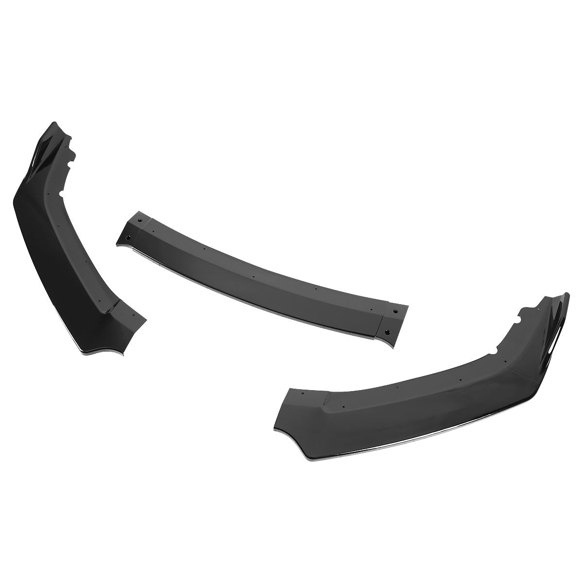 2016-2018 Honda Civic Sedan Glossy Black Polypropylene 3PC Bumper Lip