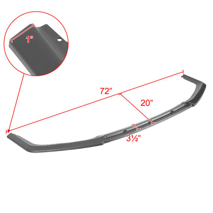 2017-2021 Honda Civic Si Matte Black 3PC Front Bumper Lip Kit