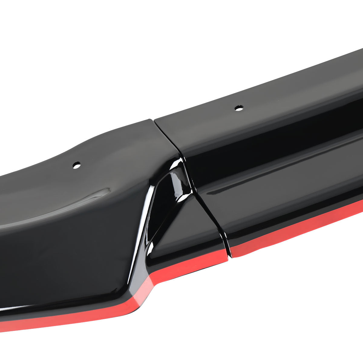2017-2021 Honda Civic Si Glossy Black/Red Trim 3PC Front Bumper Lip Kit