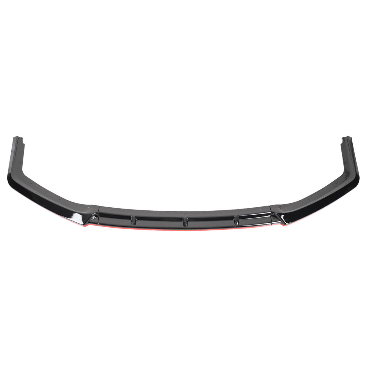 2017-2021 Honda Civic Si Glossy Black/Red Trim 3PC Front Bumper Lip Kit
