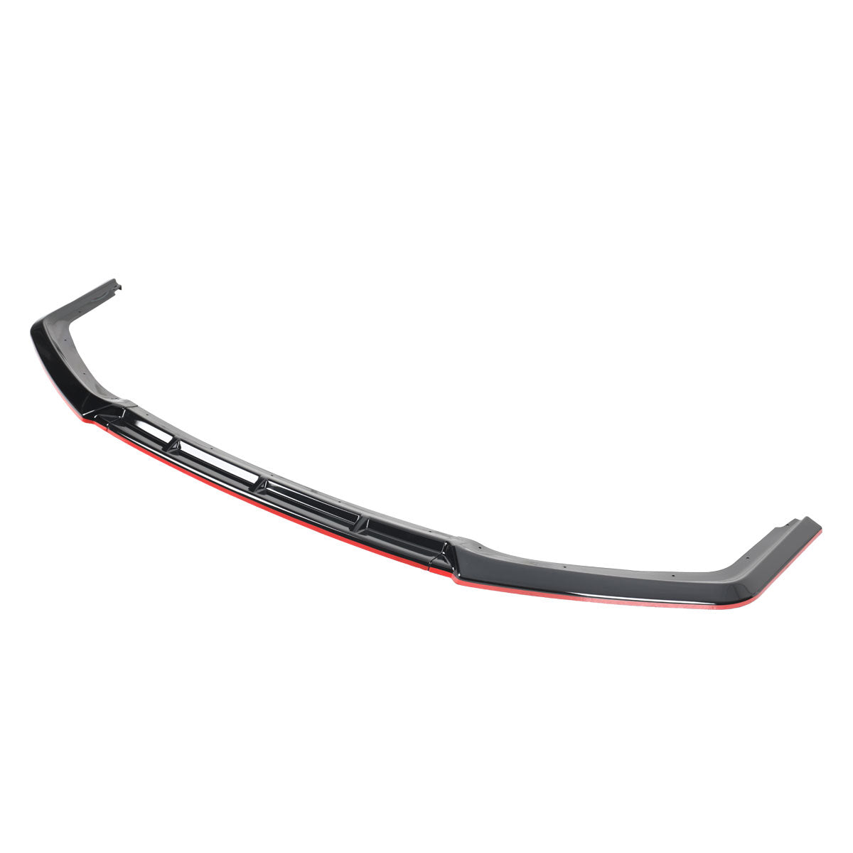 2017-2021 Honda Civic Si Glossy Black/Red Trim 3PC Front Bumper Lip Kit