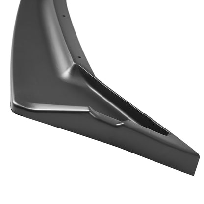 2019-2021 Honda Civic Sedan Matte Black Polypropylene 3PC Front Bumper Lip Set