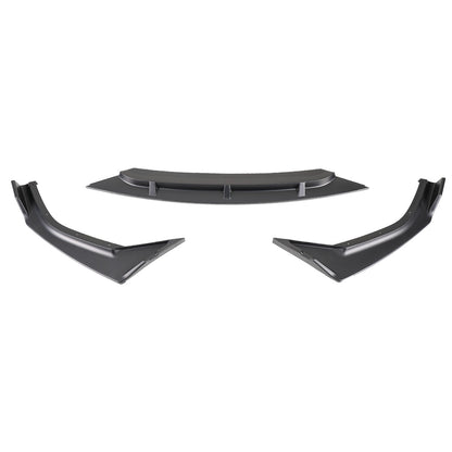 2019-2021 Honda Civic Sedan Matte Black Polypropylene 3PC Front Bumper Lip Set