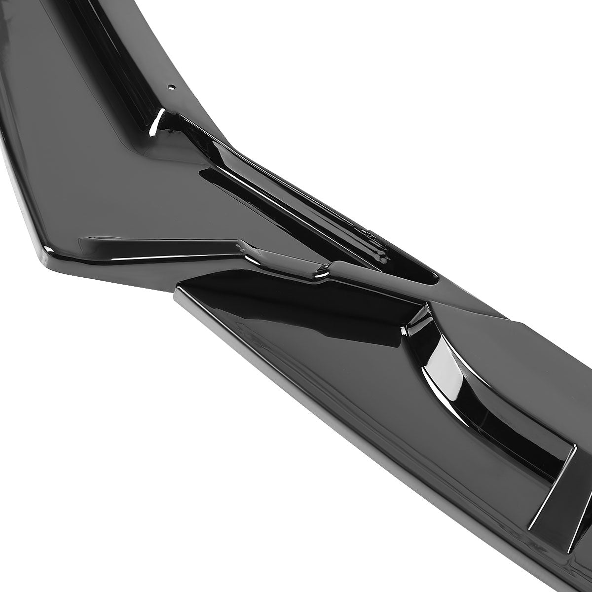 2019-2021 Honda Civic Sedan Glossy Black Polypropylene 3PC Front Bumper Lip Set