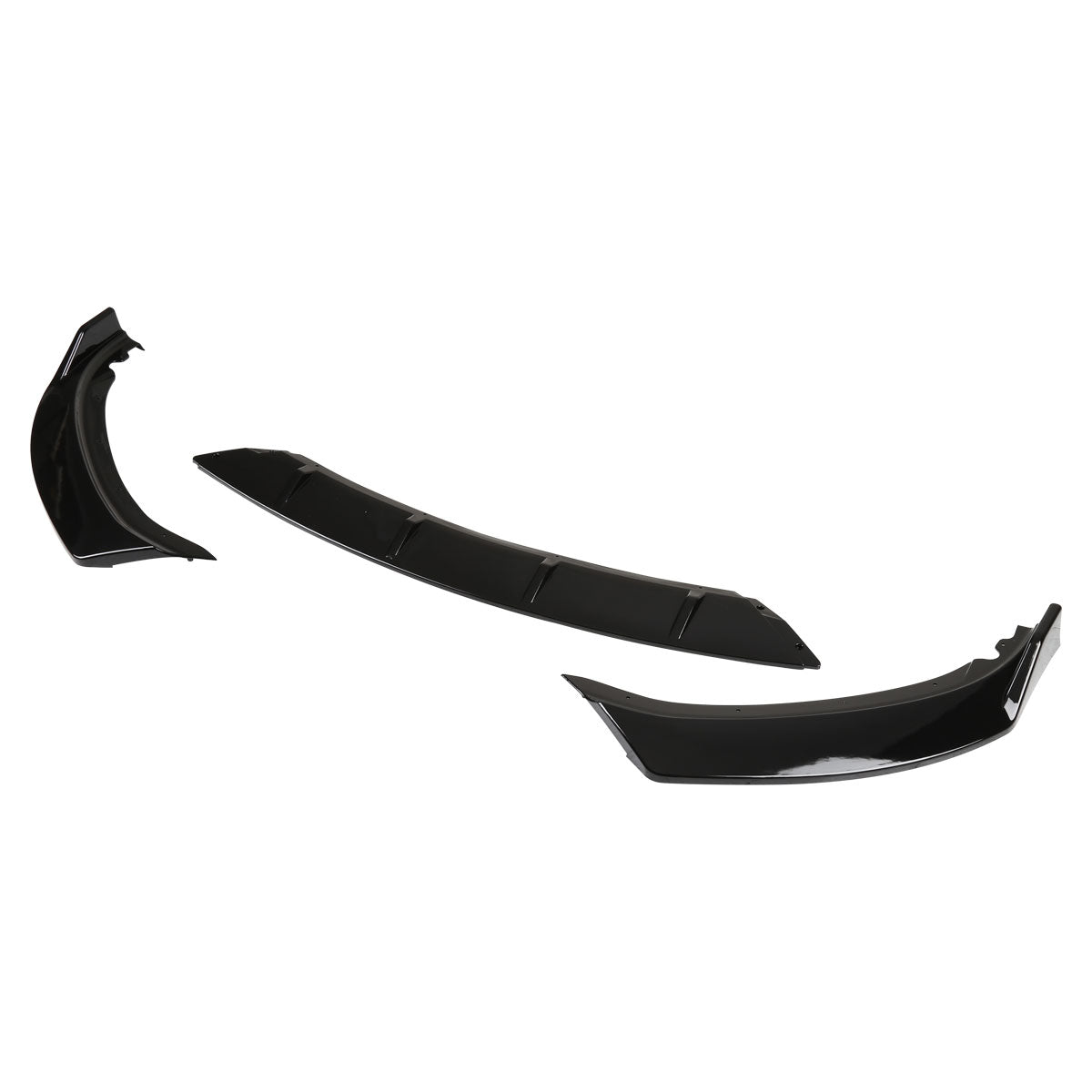 2016-2019 BMW 3 Series F30/F35 Glossy Black Polypropylene 3PC Bumper Lip