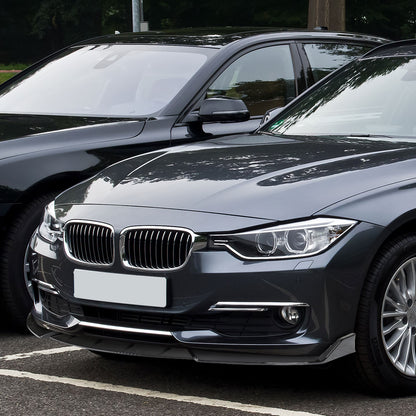 2016-2019 BMW 3 Series F30/F35 Glossy Black Polypropylene 3PC Bumper Lip