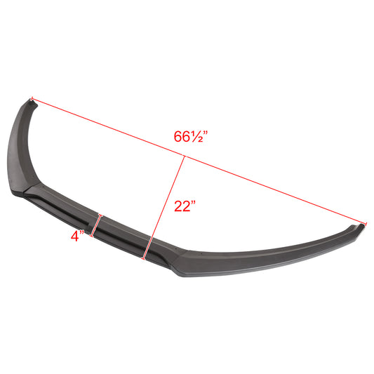 2015-2018 Ford Focus Matte Black Polypropylene 3PC Bumper Lip