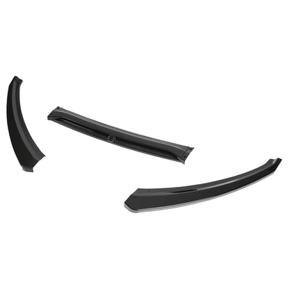2015-2018 Ford Focus Glossy Black Polypropylene 3PC Bumper Lip