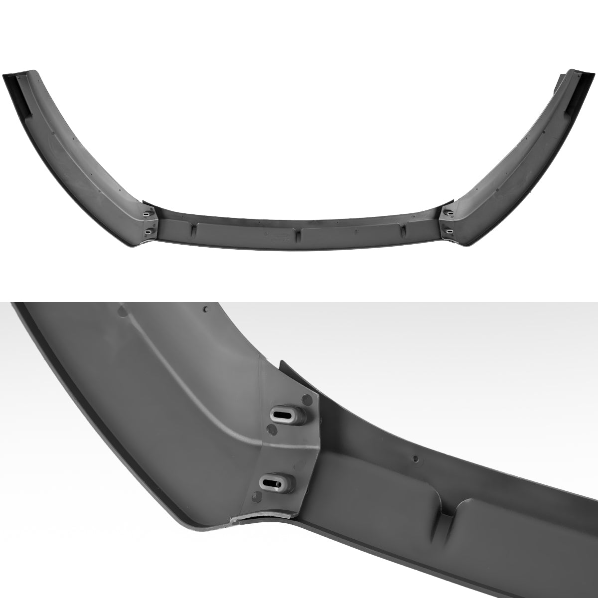 2014-2019 Ford Fiesta Glossy Black 3PC Front Bumper Lip Splitter Kit