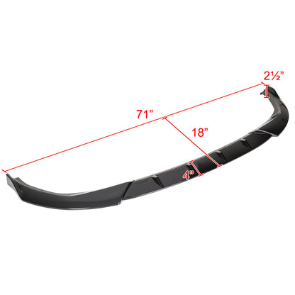 2019-2020 BMW 3 Series G20 M Sport/M340i Glossy Black Polypropylene 3PC Bumper Lip