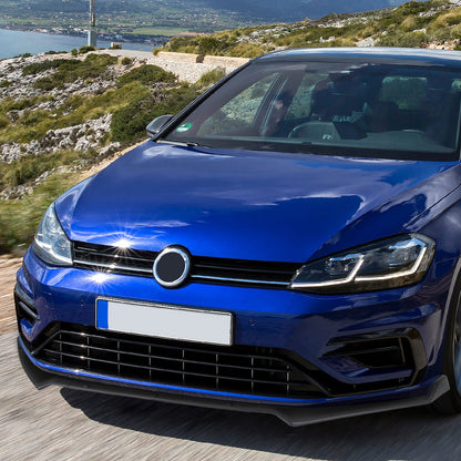 2014-2020 Volkswagen Golf GTI/R/R-Line Matte Black Polypropylene 3PC Front Bumper Lip Set