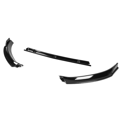 2014-2017 Volkswagen Golf Mk7 Glossy Black Polypropylene 3PC Bumper Lip