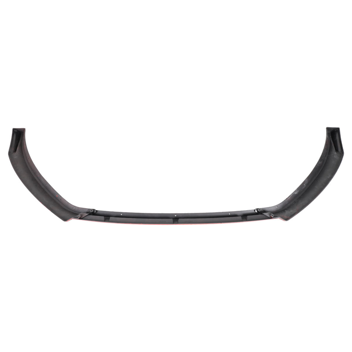 2014-2017 Volkswagen Golf Glossy Black/Red Trim 3PC Front Bumper Lip Splitter Kit
