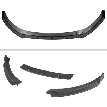 2017-2018 Hyundai Elantra Matte Black Polypropylene 3PC Bumper Lip