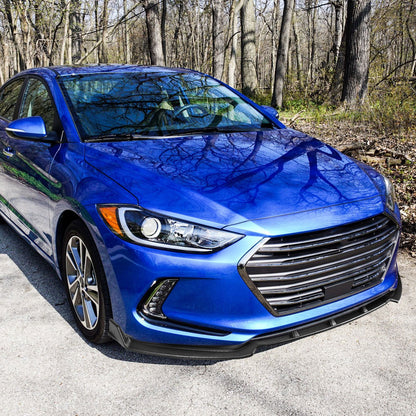 2017-2018 Hyundai Elantra Matte Black Polypropylene 3PC Bumper Lip