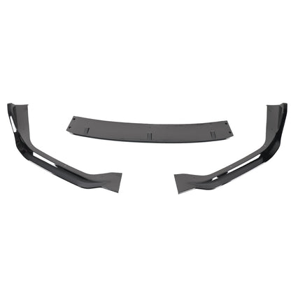 2014-2016 Lexus IS250 F-Sport Glossy Black 3PC Front Bumper Lip Splitter Kit