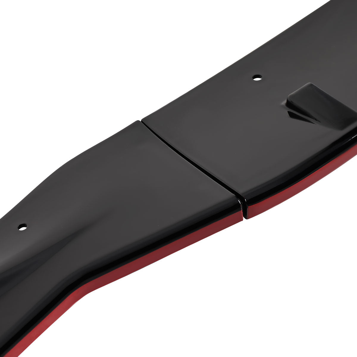2014-2016 Lexus IS250 F-Sport Glossy Black/Red Trim 3PC Front Bumper Lip Splitter Kit