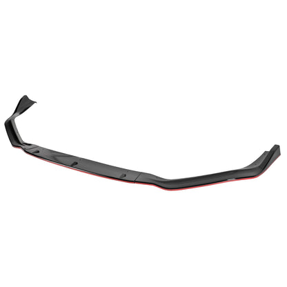 2014-2016 Lexus IS250 F-Sport Glossy Black/Red Trim 3PC Front Bumper Lip Splitter Kit