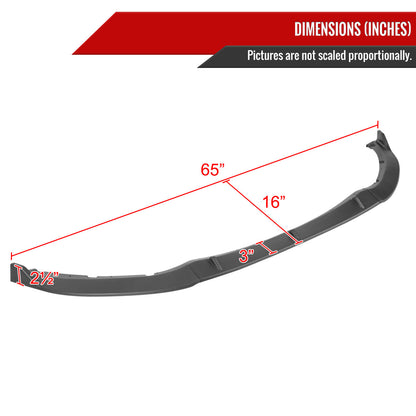 2016-2025 Mazda Miata MX-5 Matte Black 3PC Front Bumper Lip Splitter Kit