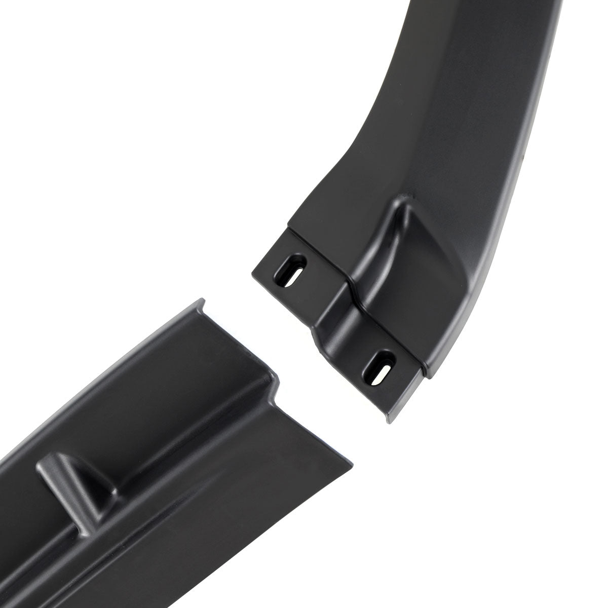 2013-2014 Ford Mustang Matte Black 3PC Front Bumper Lip Splitter Kit