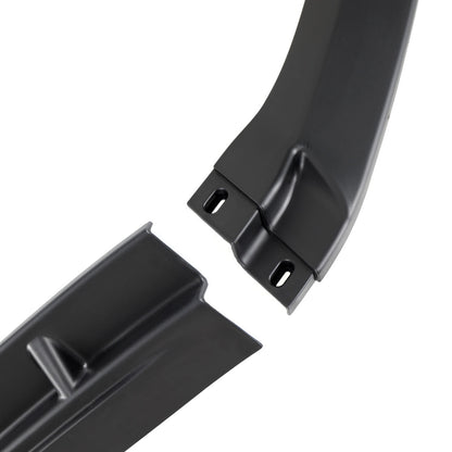 2013-2014 Ford Mustang Matte Black 3PC Front Bumper Lip Splitter Kit