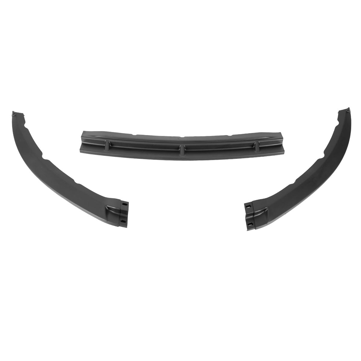 2013-2014 Ford Mustang Matte Black 3PC Front Bumper Lip Splitter Kit