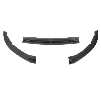 2013-2014 Ford Mustang Matte Black 3PC Front Bumper Lip Splitter Kit