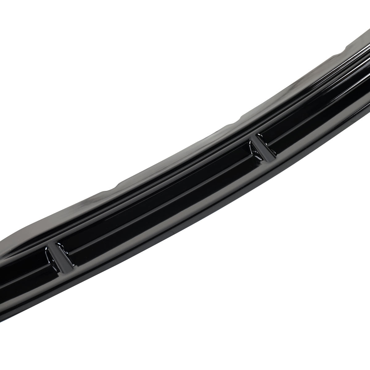 2013-2014 Ford Mustang Glossy Black 3PC Front Bumper Lip Splitter Kit
