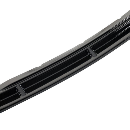2013-2014 Ford Mustang Glossy Black 3PC Front Bumper Lip Splitter Kit