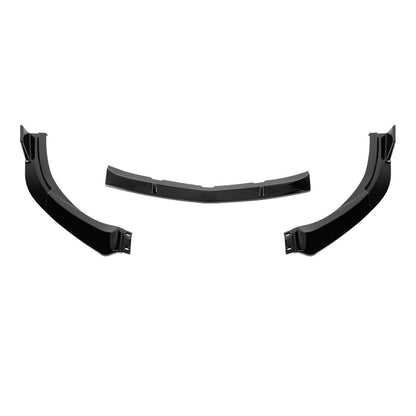 2010-2011 Mazda 3 S-Sport Glossy Black 3PC Front Bumper Lip Splitter Kit