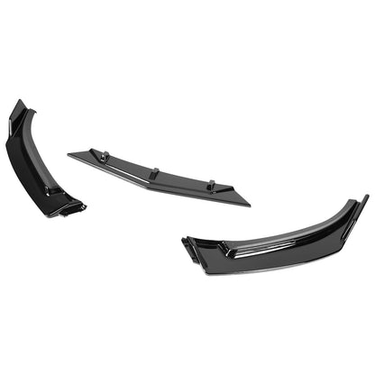 2014-2018 Mazda 3 Glossy Black Polypropylene 3PC Bumper Lip