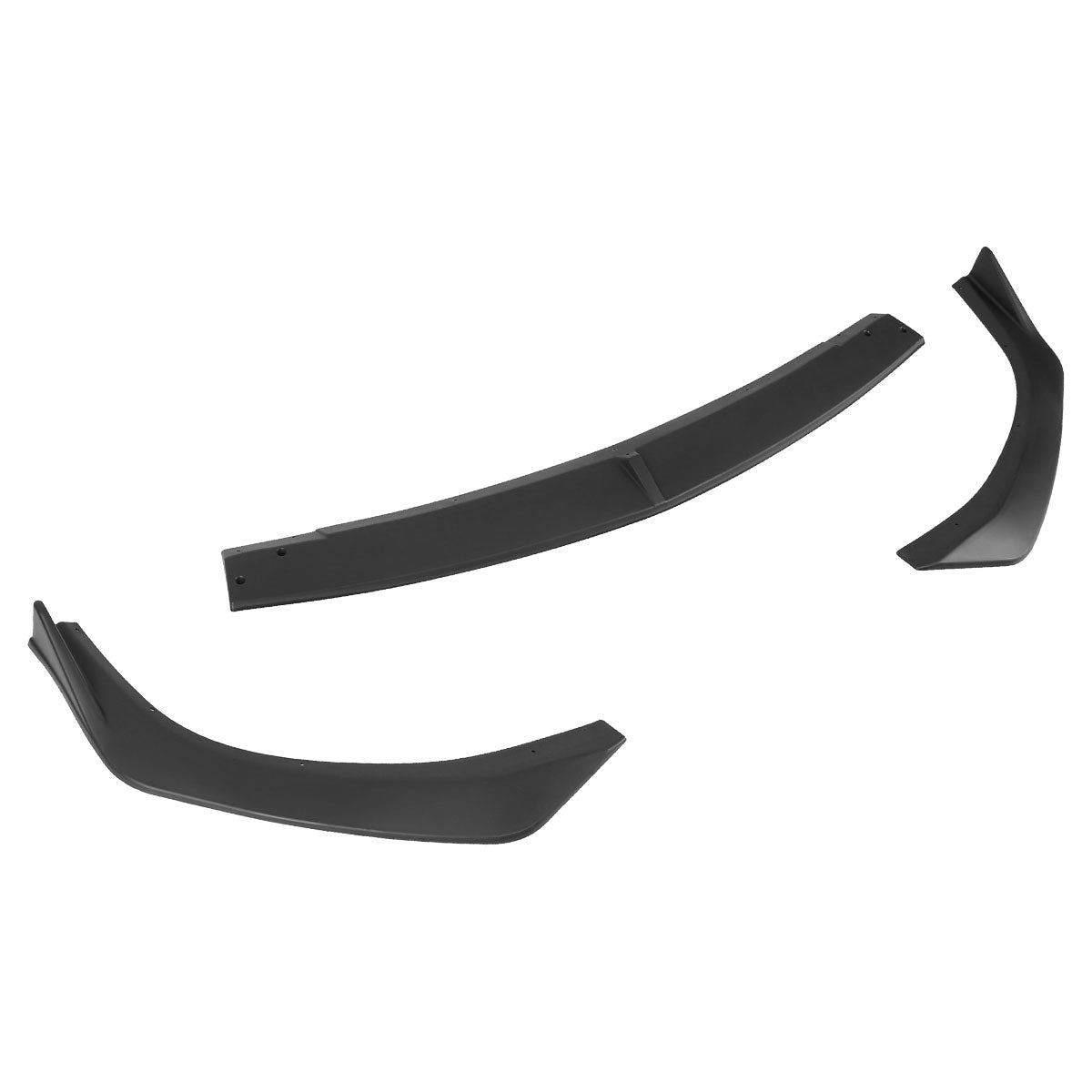 2019-2020 Mazda 3 Matte Black Polypropylene 3PC Front Bumper Lip Set